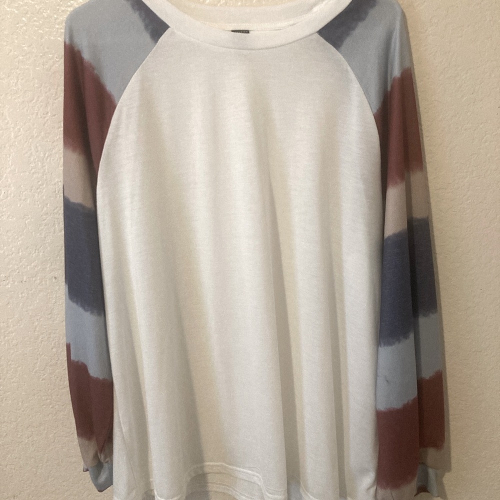 Chic Colorblock Long Sleeve Women's Top